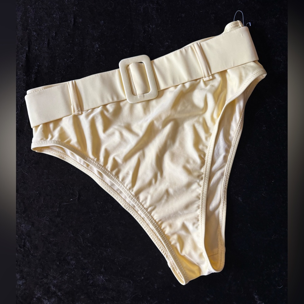 Belted High Waist Bikini Bottoms